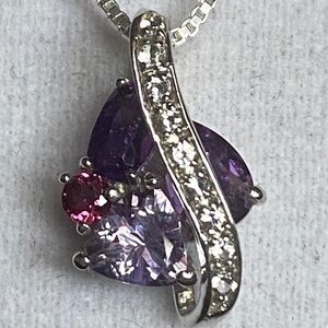 Amethyst Pendant on‎ 22” necklace